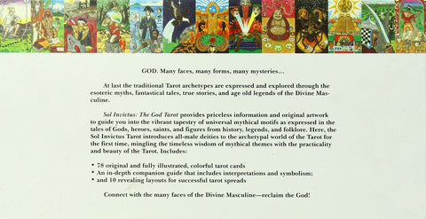 Sol Invictus The God Tarot Cards Deck Book Set Schiffer Publishing Huggens NEW