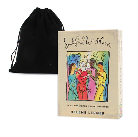 Soulful Wisdom Oracle Card Deck & Guidebook with Velvet Bag for Women