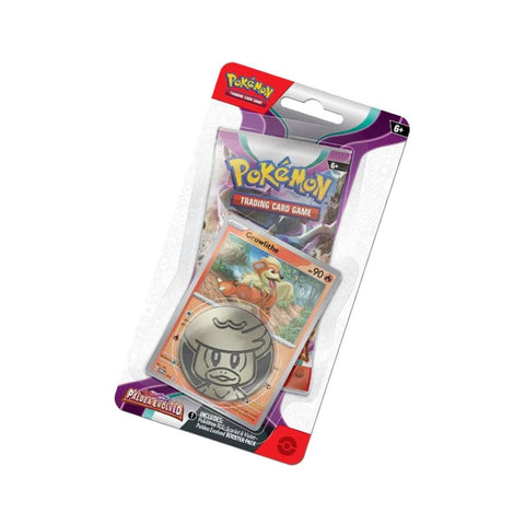 Pokemon TCG Paldea Evolved Checklane Blister Growlithe Promo Pack EN