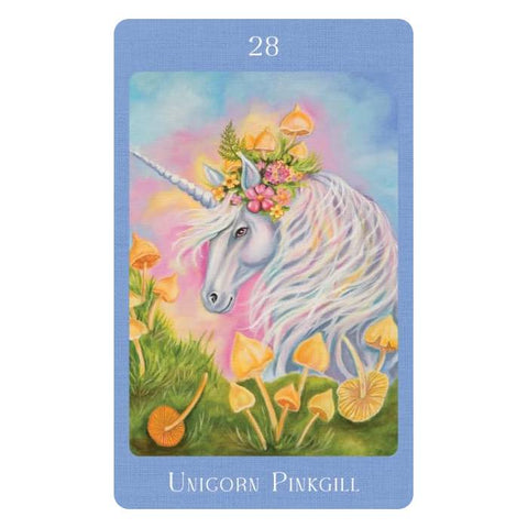 Mushroom Folk Oracle Cards Blue Angel