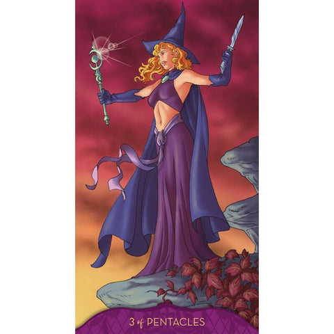 Teen Witch Tarot Cards Deck Fortune Esoteric Lo Scarabeo Platano Tuan Italy NEW