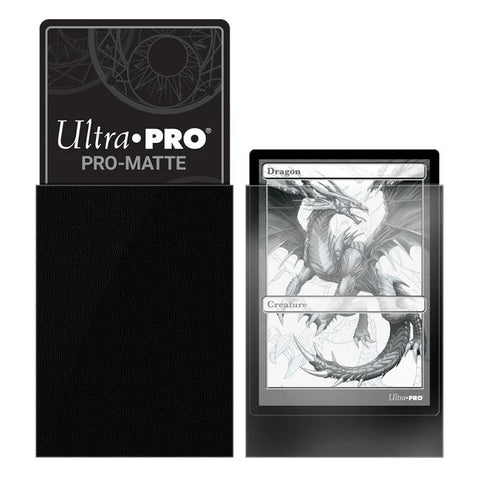Pro-Matte Standard Deck Protector Sleeves 50 pcs. Black Ultra Pro