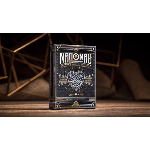 National Theory 11 Luxury Playing Cards Deck Black Gold Magic Tricks Sealed