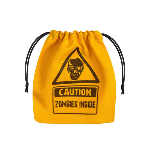 Q-Workshop Zombie Dice Bag Yellow Black Cotton Pouch for RPG D&D