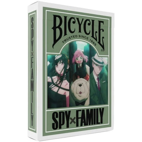 Bicycle Spy x Family Anime Playing Cards Green Poker Deck Standard Index