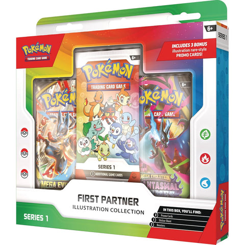 Pokemon TCG First Partner Illustration Series 1 Promo Collection Box EN
