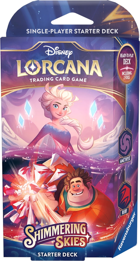 Disney Lorcana Shimmering Skies Elsa & Ralph Starter Deck + Booster English