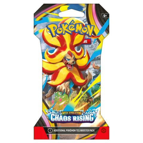 Pokemon TCG Mega Evolution Chaos Rising Sleeved Booster Pack 10 Cards English Sealed