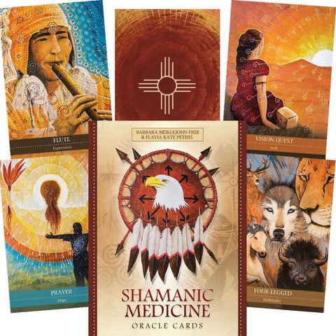 Shamanic Medicine Oracle Card Deck Blue Angel Divination 50 Cards