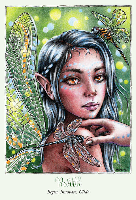 Faery Temple Oracle Card Deck by Suzy Cherub & Christine Karron Blue Angel