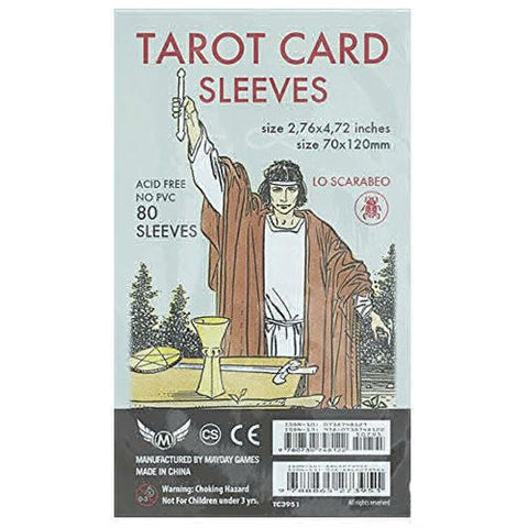 Lo Scarabeo Tarot Card Sleeves 80ct Protective Deck Covers 7x12cm