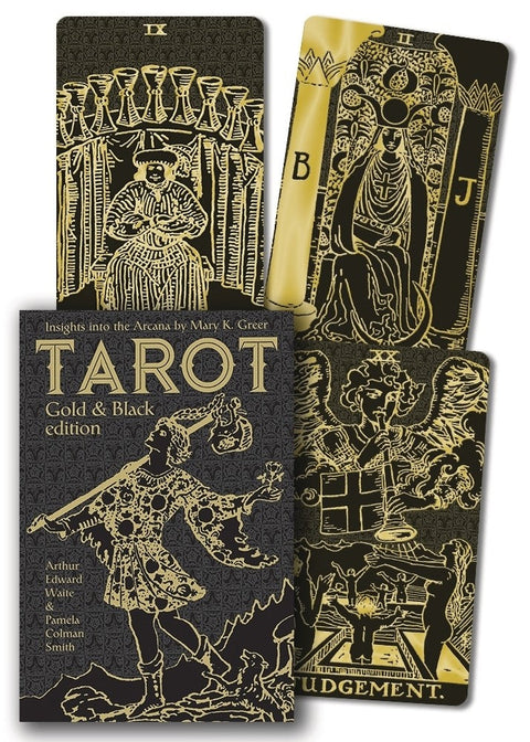 Tarot Gold And Black Edition Cards Deck Lo Scarabeo Greer Waite Smith Arcana NEW