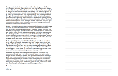 Earth Warriors Journal Writing Lined Notebook Alana Fairchild Blue Angel Erw19