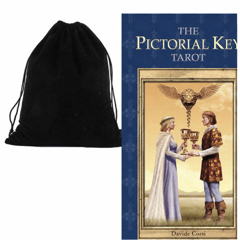 Pictorial Key Tarot Deck by Lo Scarabeo 78 Cards with Velvet Bag & Guide