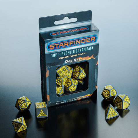 Starfinder Threefold Conspiracy Dice Set Role Playing Games Q-Workshop Paizo NEW