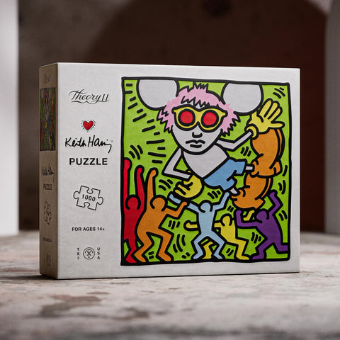 Keith Haring Andy Mouse 1000 Piece Art Jigsaw Puzzle by Theory11 New