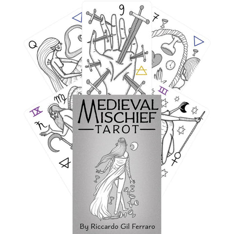 Medieval Mischief Tarot Cards Deck US Games Systems By Riccardo Gil Ferraro NEW