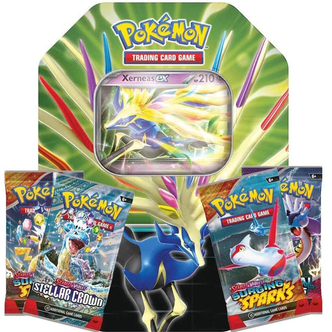 Pokémon Scarlet & Violet Spring Azure Legends Xerneas ex Tin Box TCG