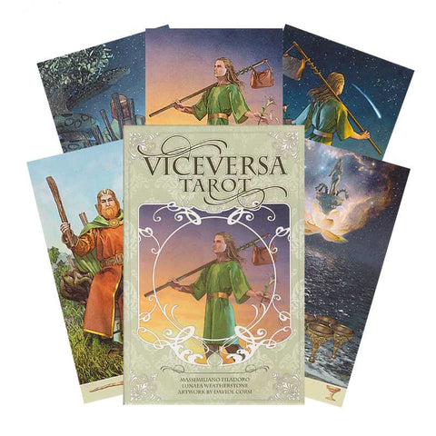 Vice Versa Tarot Kit Cards Deck Book Wheatherstone Corsi Lo Scarabeo Kit35