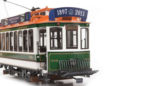 OCCRE Buenos Aires Historic Tram 1:24 Scale Model Kit for Collectors