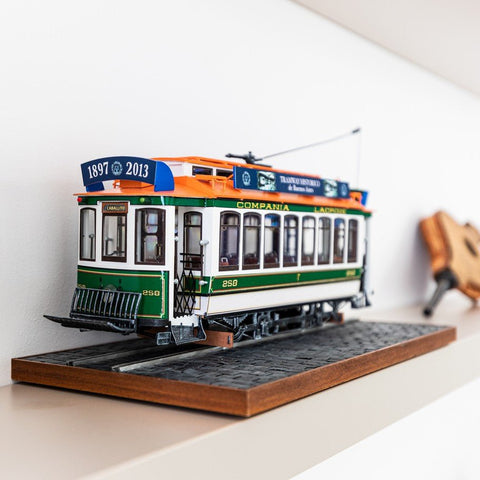 OCCRE Buenos Aires Historic Tram 1:24 Scale Model Kit for Collectors