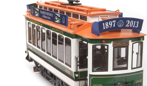 OCCRE Buenos Aires Historic Tram 1:24 Scale Model Kit for Collectors