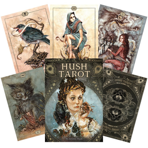 Hush Tarot Deck by Jeremy Hush 78 Cards & Guidebook US Games Systems