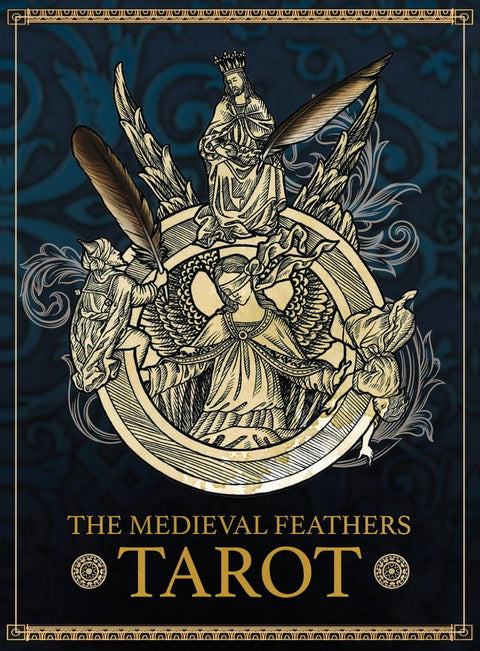 The Medieval Feathers Tarot Cards Deck Alejandro R. Rozan Blue Angel Tmft23
