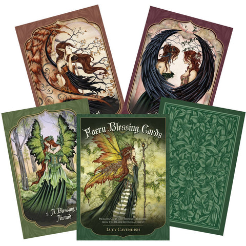 Faery Blessing Oracle Cards Deck by Lucy Cavendish Amy Brown 45-Card