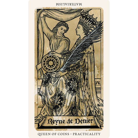 The Medieval Feathers Tarot Cards Deck Alejandro R. Rozan Blue Angel Tmft23