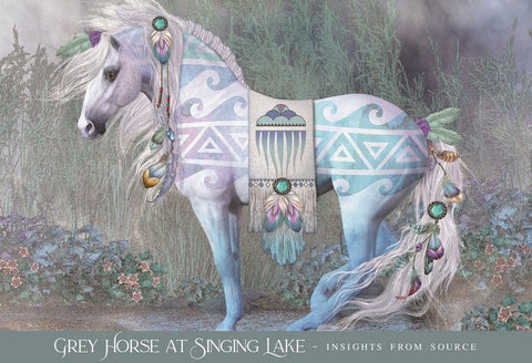Oracle Of The Sacred Horse Cards Deck And Guidebook Blue Angel