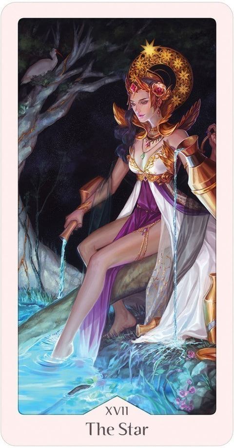 Heavenly Bloom Tarot Deck Noa Ikeda US Games Rose Gold with Guidebook