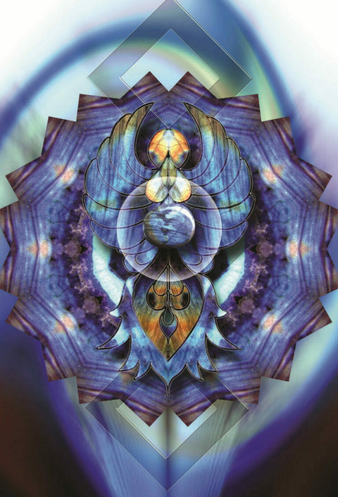 Crystal Mandala Activation Cards Deck by Blue Angel 54-Card Pocket Oracle