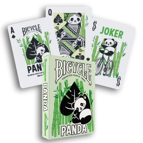Bicycle Panda Playing Cards Deck Poker Size USPCC Green Limited Edition