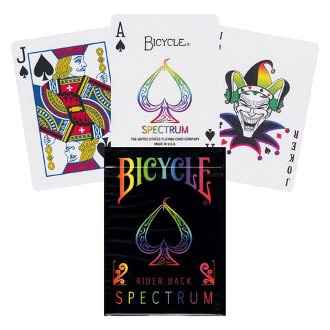 Bicycle Spectrum Playing Cards Deck Rainbow Backs for Poker Magic Cardistry