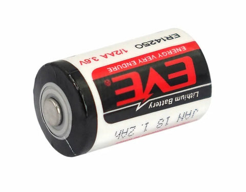 6x EVE ER14250 1/2 AA 3.6V Li-SOCl2 Lithium Battery High Voltage Cell