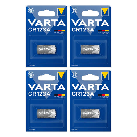 4x Varta CR123A 3V Lithium Batteries