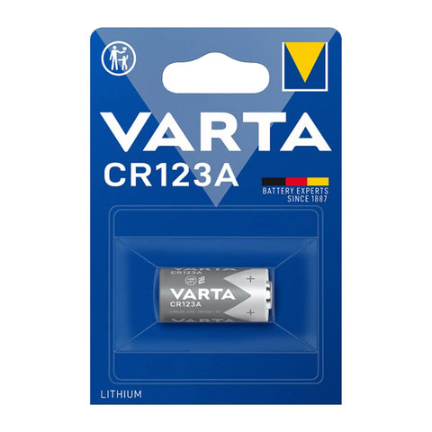 Varta CR123A 3V Lithium Battery – original single blister