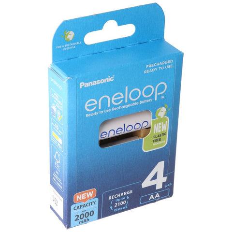 4 Panasonic Eneloop Rechargeable Aa Hr6 Batteries Blister Pack 1.2V 2000Mah NEW