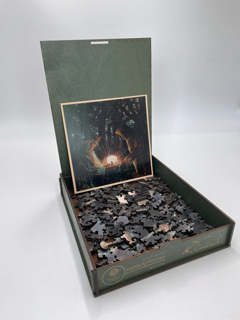 M.K. Ciurlionis Fairy Tale of the Kings 300pc Wooden Jigsaw Puzzle
