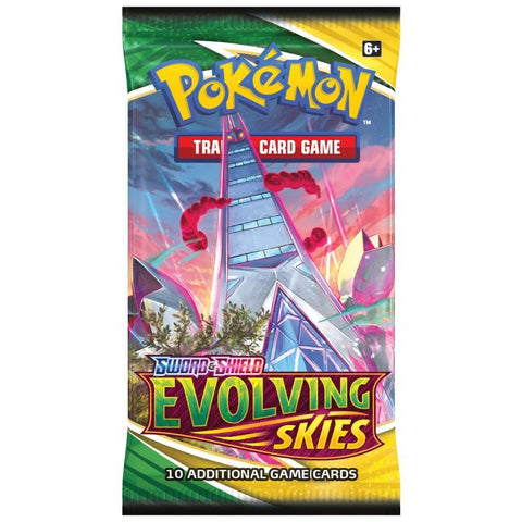 Pokemon TCG Sword & Shield Evolving Skies Booster Pack 10 Cards English