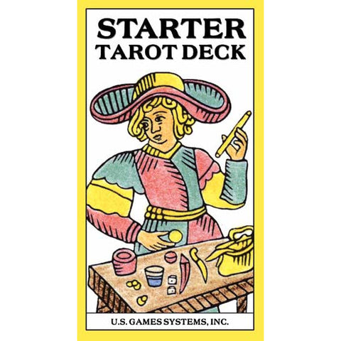 Starter Tarot Deck by US Games, Ancient Woodcut Art, 78 Cards + Guide