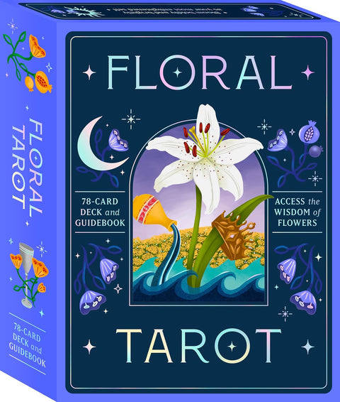 Floral Language Tarot Card Deck & Guidebook 78 Cards by Kaddo