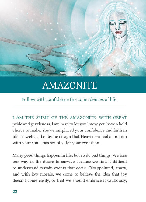 Shamanic Crystals Oracle Cards 45-Card Deck & Guidebook by Blue Angel