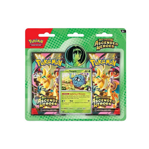 Pokemon TCG Ascended Heroes Erika Blister Promo Card + 2 Booster Packs English