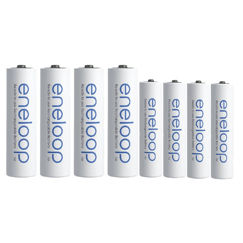 8x Panasonic Eneloop AA AAA 1.2V NiMH Rechargeable Batteries Japan