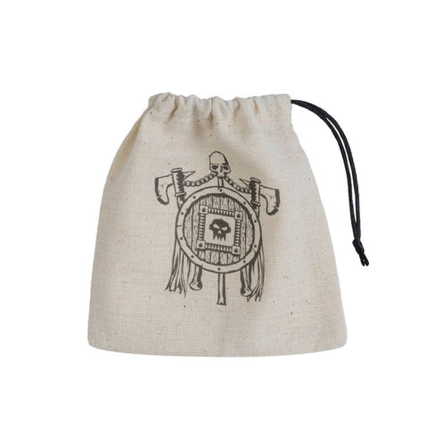 Q-Workshop Orc Basic Beige Cotton Dice Bag for RPG DND Games