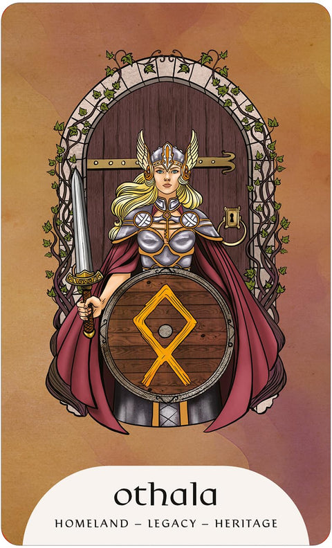 Rune Magic Oracle Deck Norse Rune Divination Cards with Guidebook