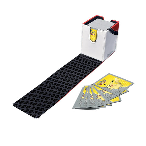 Ultra Pro Pokemon Poke Ball Alcove Flip Deck Box Holds 100 Sleeved Cards