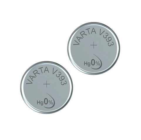 2x Varta 393 SR754SW 1.55V Silver Oxide Watch Calculator Button Batteries